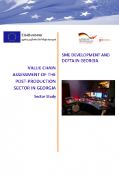 VALUE CHAIN ASSESSMENT OF THE FILM POST-PRODUCTION SECTOR IN GEORGIA: Sector Study